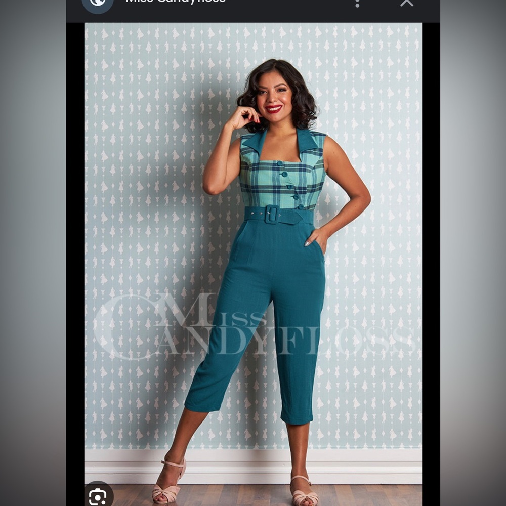 Miss Candyfloss Uda-Cat Assymetrical playsuit